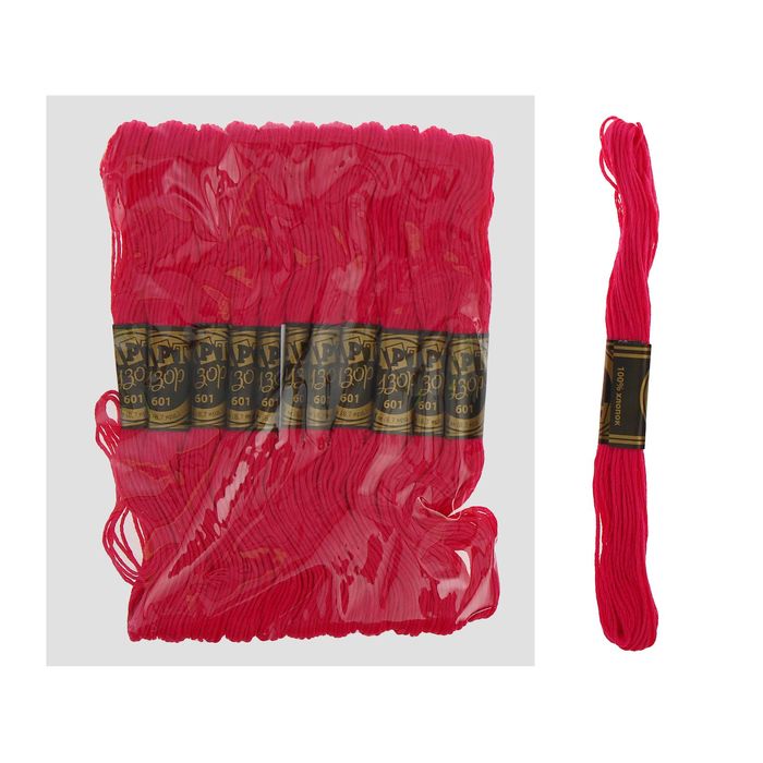 Мулине, № 601, 8±1м, цвет фуксия