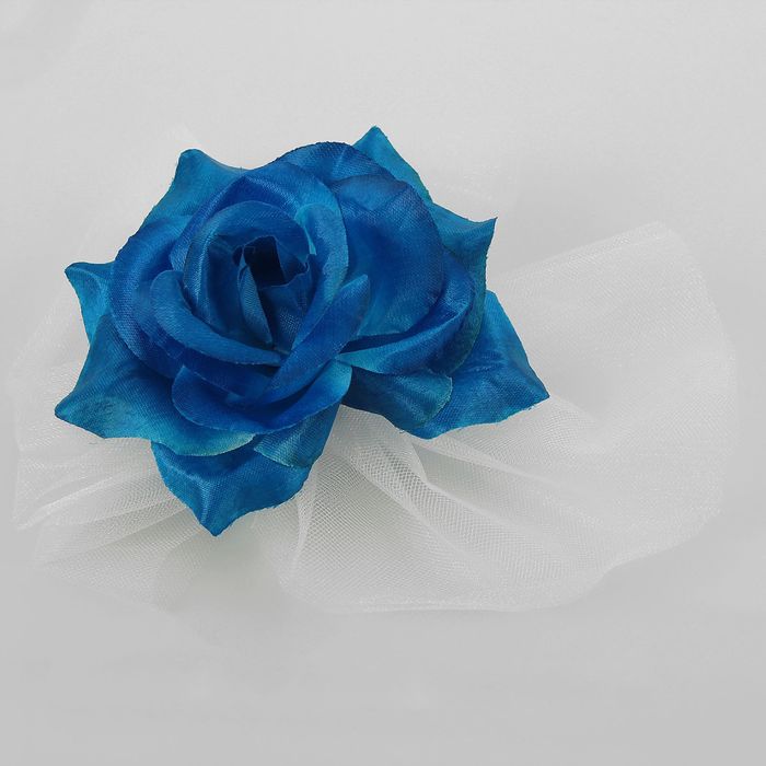 Набор для украшения автомобиля: кольца на крышу, 2 ленты на капот, 2 банта, синий