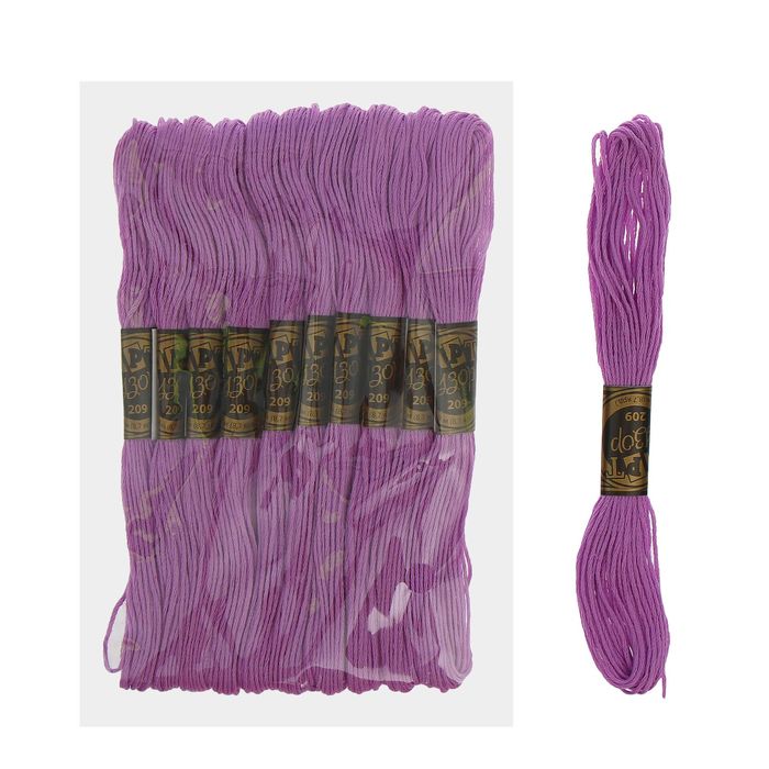 Мулине, № 209, 8±1м, цвет бледно лавандовый