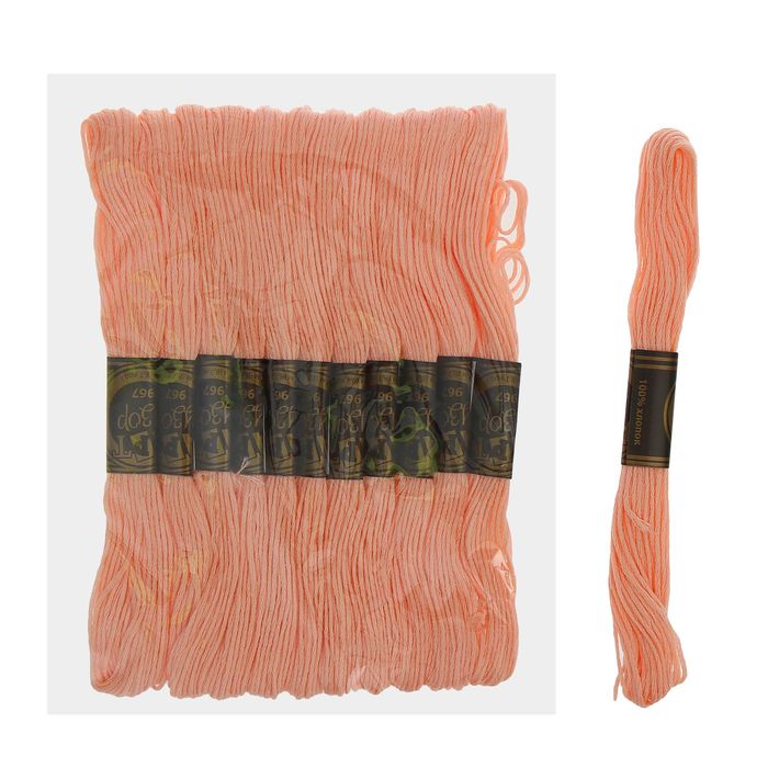 Мулине, № 967, 8±1м, цвет бледно-розовый