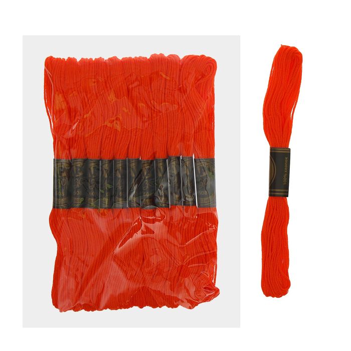 Мулине, № 608, 8±1м, цвет оранжевый