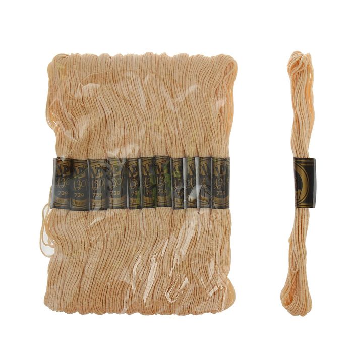 Мулине, № 739, 8±1м, цвет бледно-кремовый