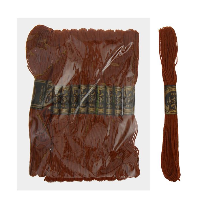 Мулине, № 433, 8±1м, цвет коричневый