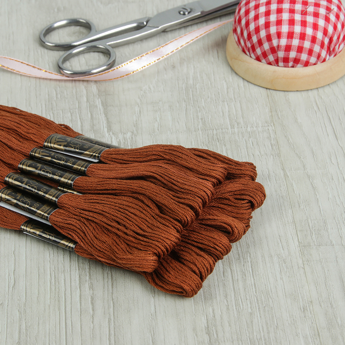 Мулине, № 801, 8±1м, цвет коричневый