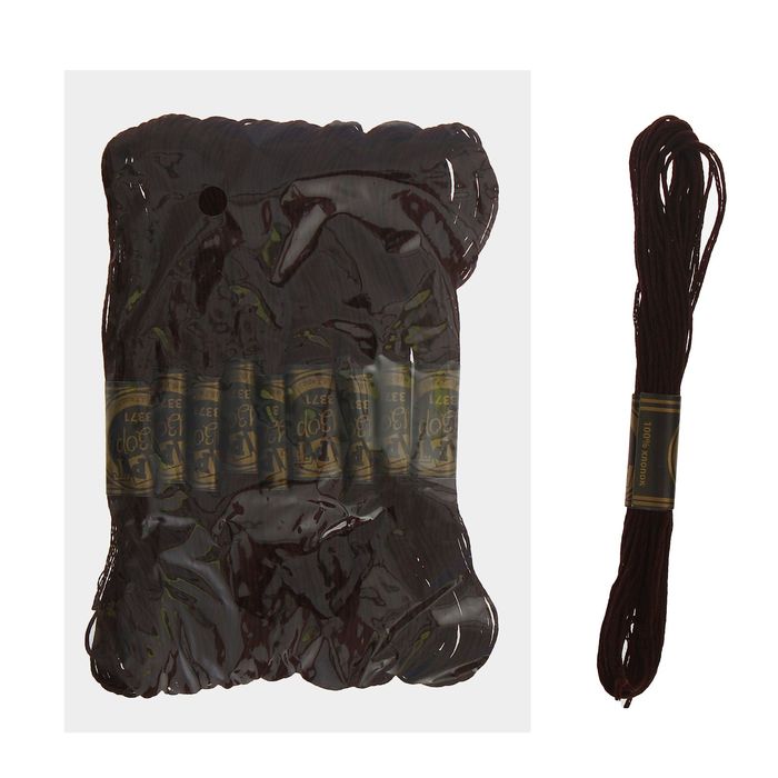 Мулине, № 3371, 8±1м, цвет тёмно-тёмно-коричневый