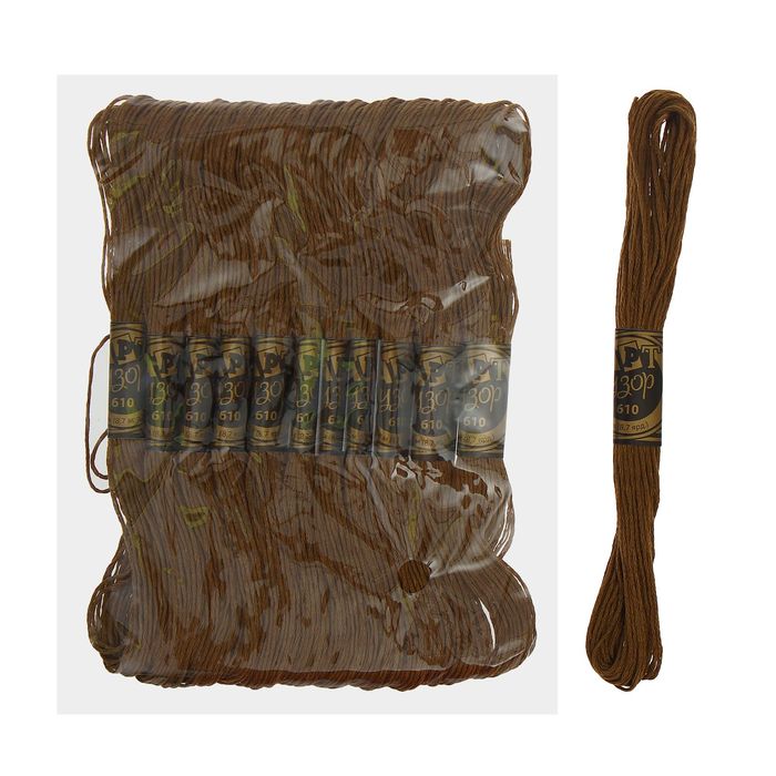 Мулине, № 610, 8±1м, цвет коричневый