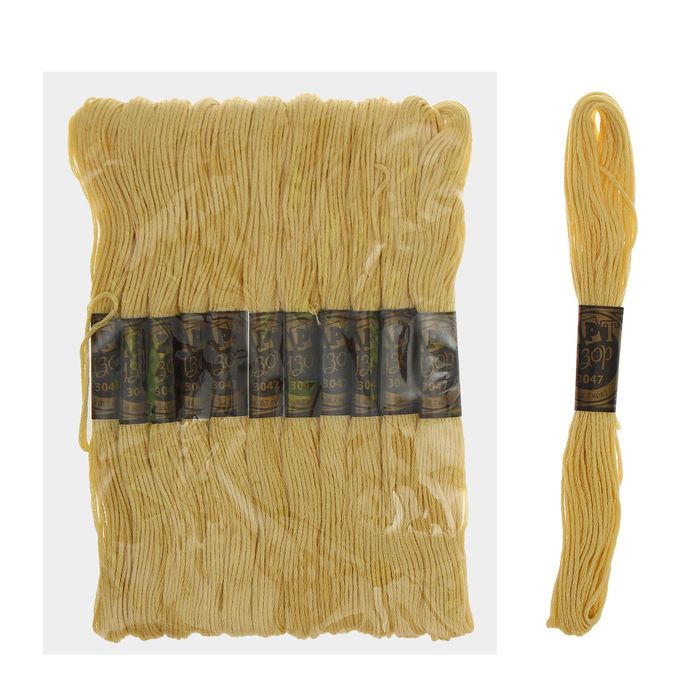 Мулине, № 3047, 8±1м, цвет бежевый