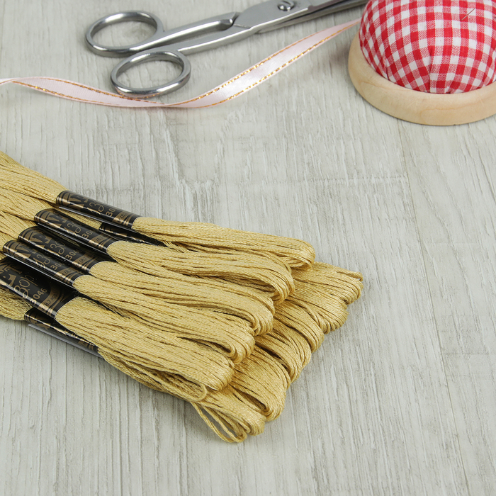 Мулине, № 3046, 8±1м, цвет тёмно-оливковый