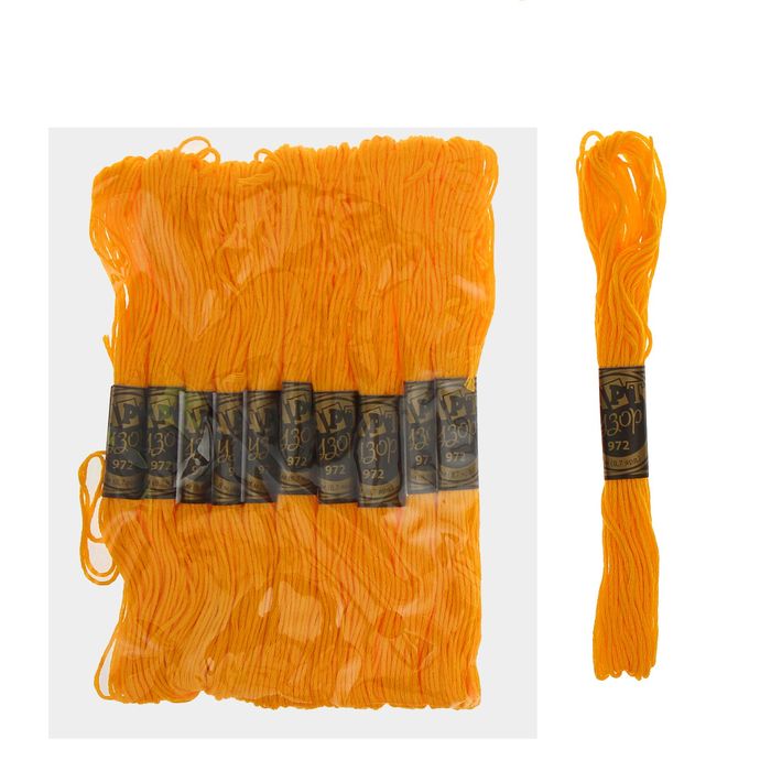 Мулине, № 972, 8±1м, цвет светло-жёлтый