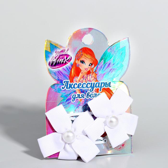 Заколка для волос с цветком (набор 2 шт) Феи ВИНКС