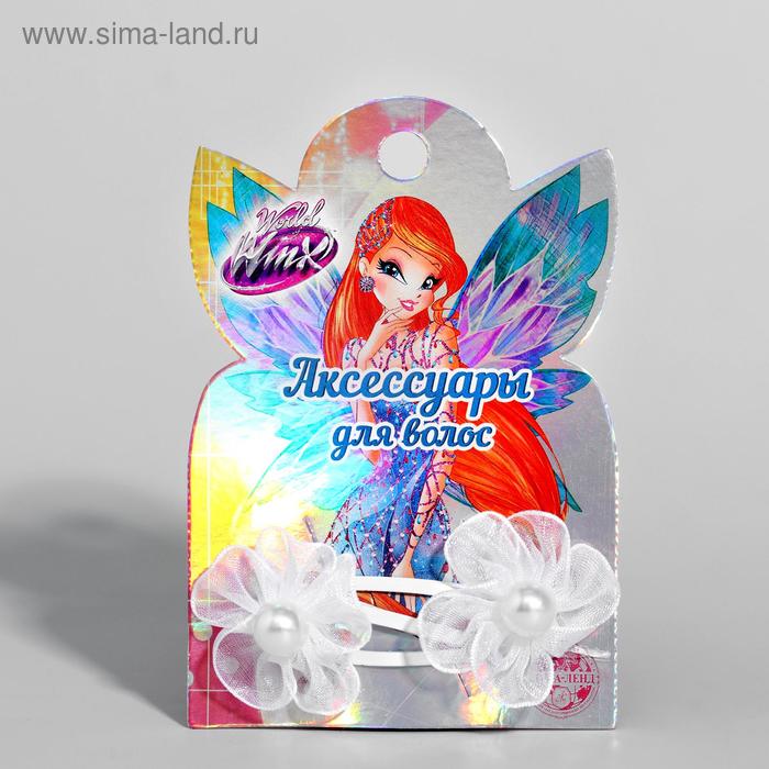 фото Резинки для волос с цветком винкс, 2 шт., 6 х 7,2 см winx