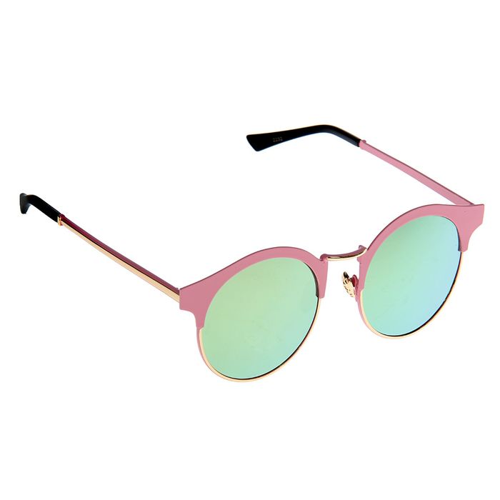 Очки солнцезащитные Round, оправа металлическая, микс
