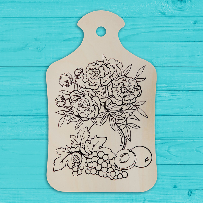Доска для выжигания и росписи по дереву "Натюрморт"