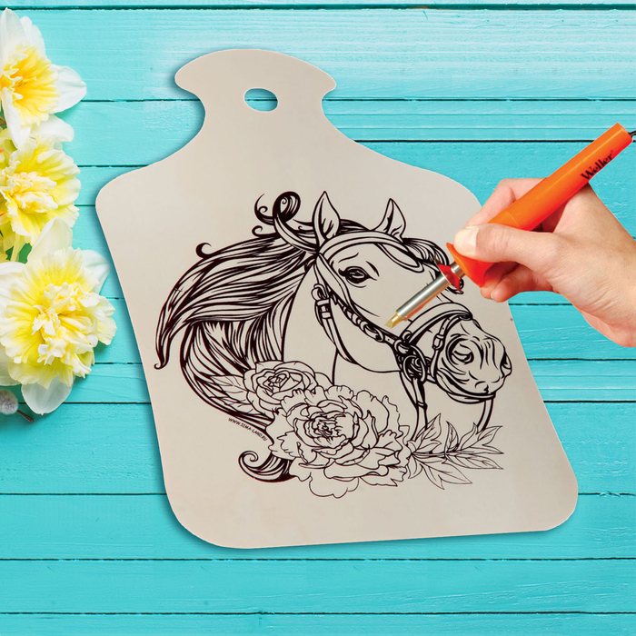 Доска для выжигания и росписи по дереву "Лошадка"