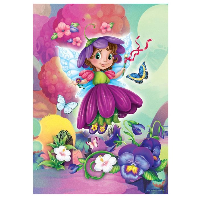 Вышивка лентами "Фея", 25 х 35 см
