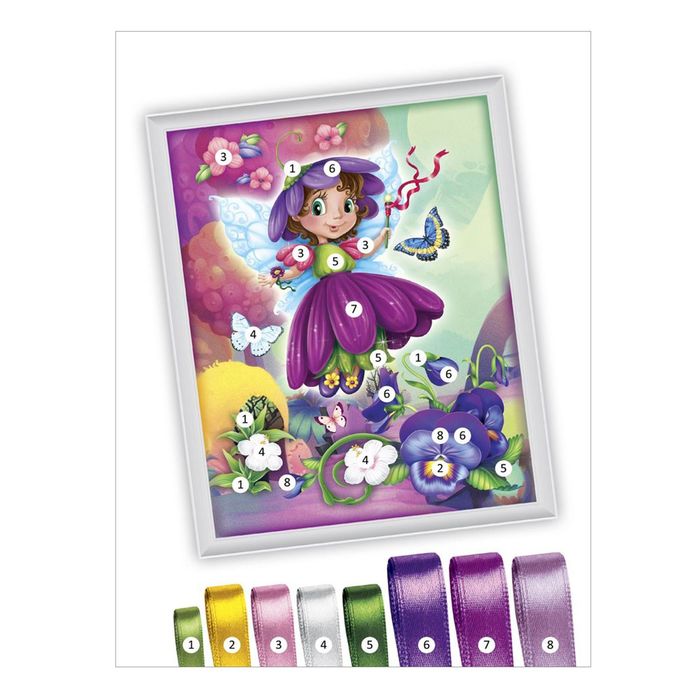 Вышивка лентами "Фея", 25 х 35 см