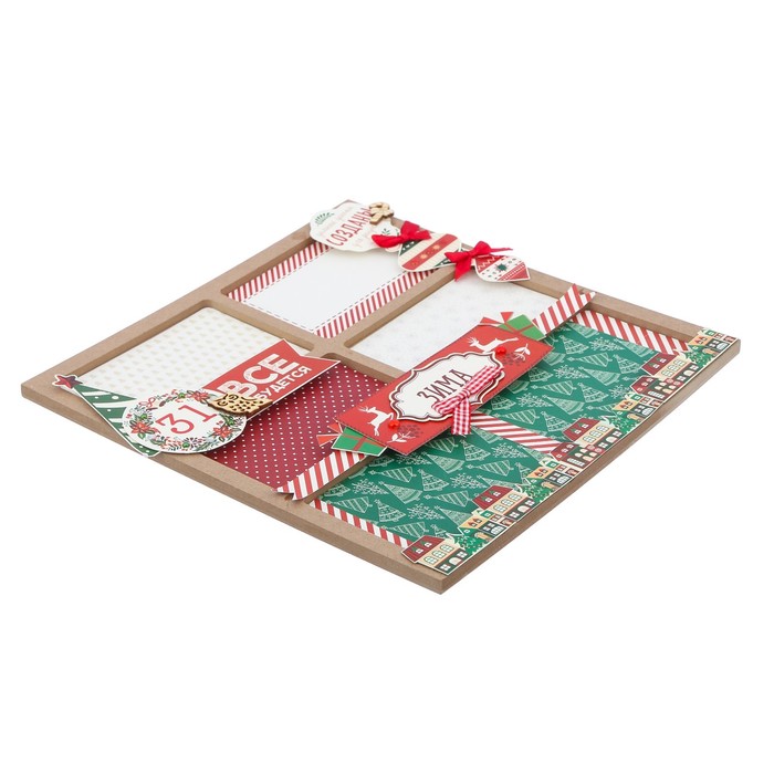 Интерьерное панно Christmas diary, набор для создания, 29,5 × 29,5 см