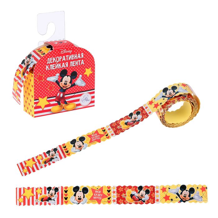 Наклейки - клейкая лента "Микки": Микки Маус и друзья, 2см х 2 м