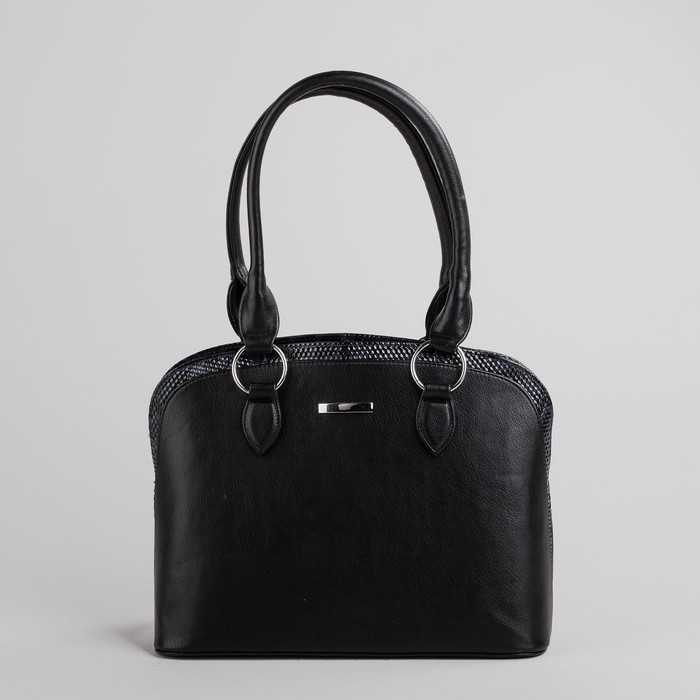 Сумка женская на молнии, 1 отдел, 1 наружный карман, чёрная