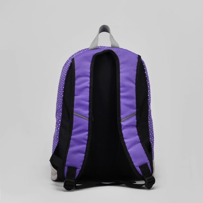 Рюкзак молодёжный на молнии "Медвежата", 1 отдел, 1 наружный карман, сиреневый