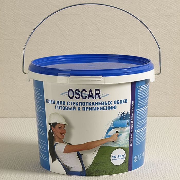 Клей акриловый воднодисперсионный для стеклообоев Oscar (готовый к применению), 5 кг