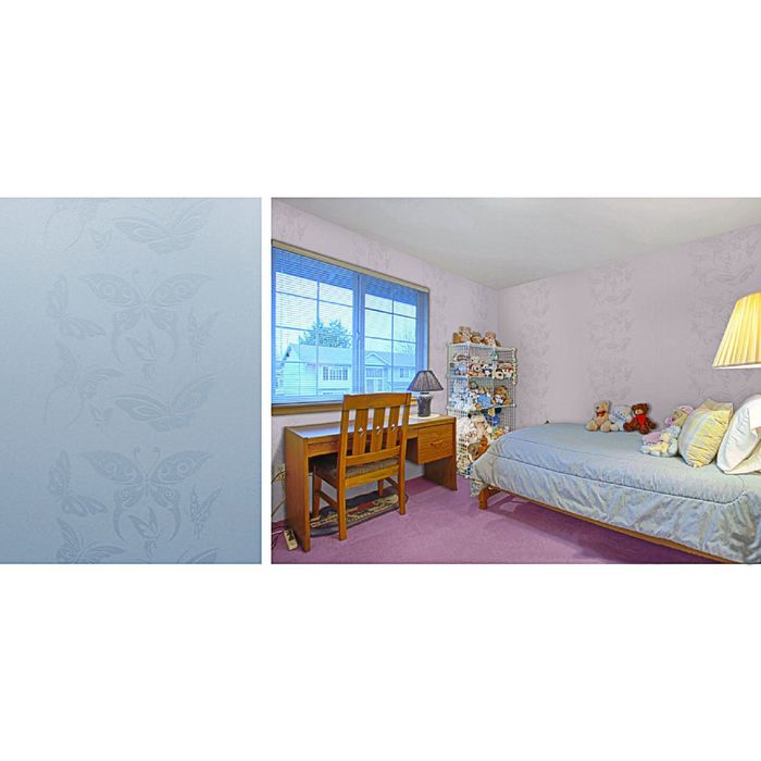 Стеклотканевые обои Wellton Decor "Бабочки", 1х12,5 м