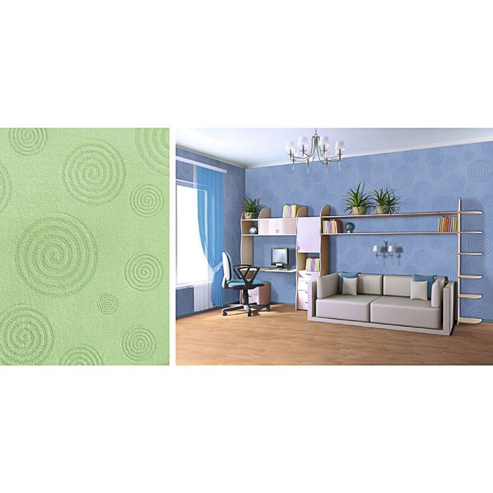 Стеклотканевые обои Wellton Decor "Круги", 1х12,5 м