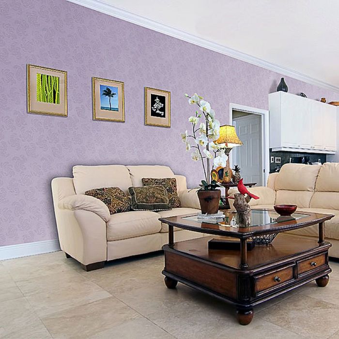 Стеклотканевые обои Wellton Decor "Розы", 1х12,5 м