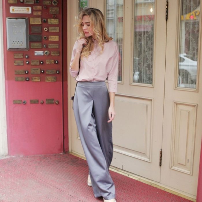 Брюки-юбка женские, размер 48, цвет графит (арт. 4093)