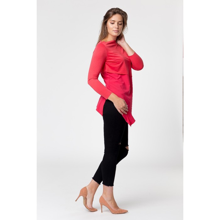Туника женская, размер 46, цвет красный (арт. 4119)