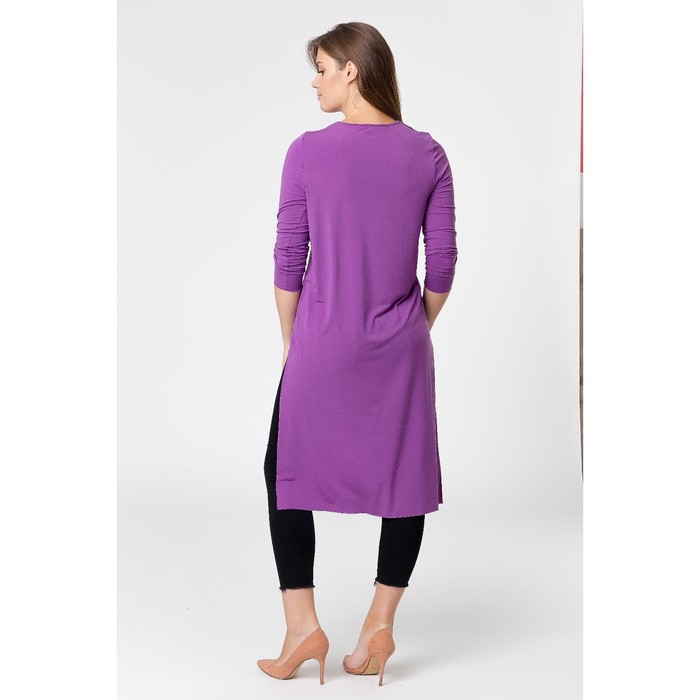 Туника удлиненная женская, размер 48, цвет фуксия (арт. 4117)