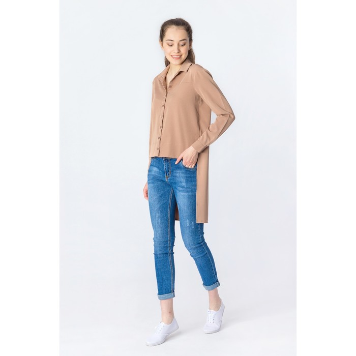 Блуза женская, размер 44, цвет кофе (арт. 2201)