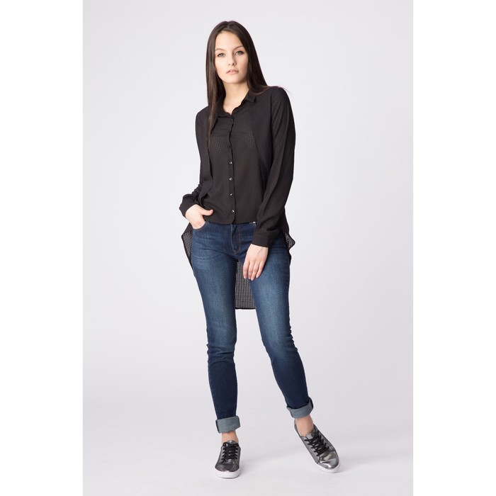 Блуза женская, размер 42, цвет чёрный (арт. 2204)