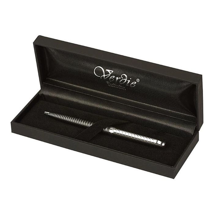 Ручка шариковая Verdie Classic Ve-344, чёрный корпус, стержень синий, футляр