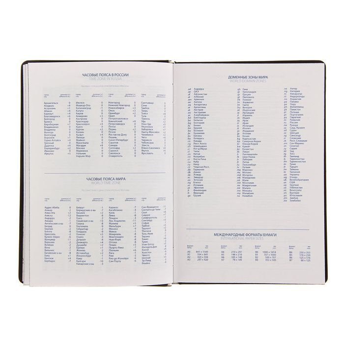 Ежедневник недатированный А5, 288 листов Maestro de Tiempo Leo темный кожзам, черный рез