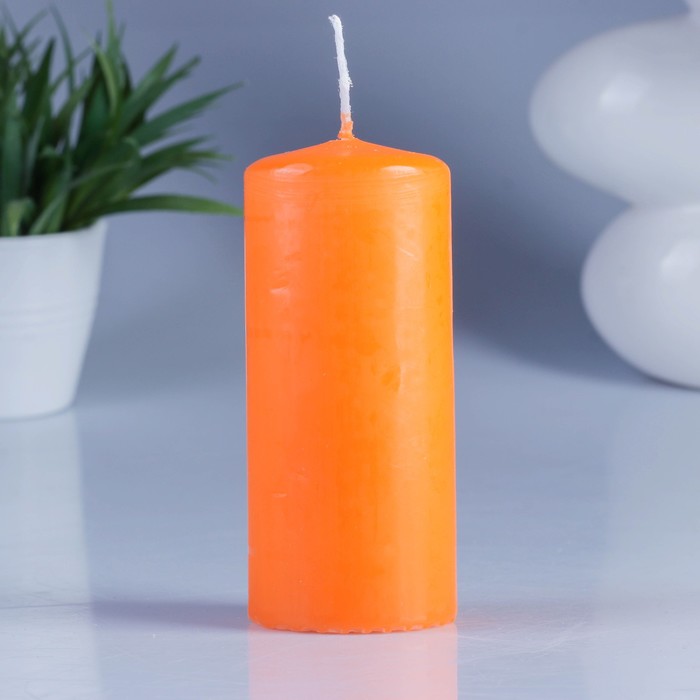 Свеча пеньковая 50х115 оранж