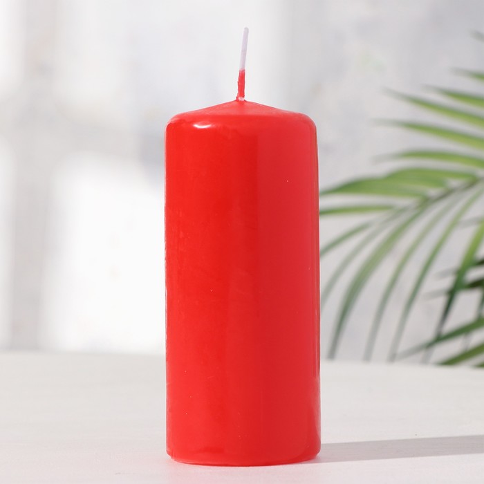 Свеча - цилиндр, 5х11,5 см, 25 ч, 175 г, красная свеча цилиндр 5х11 5 см 25 ч 175 г бордовая