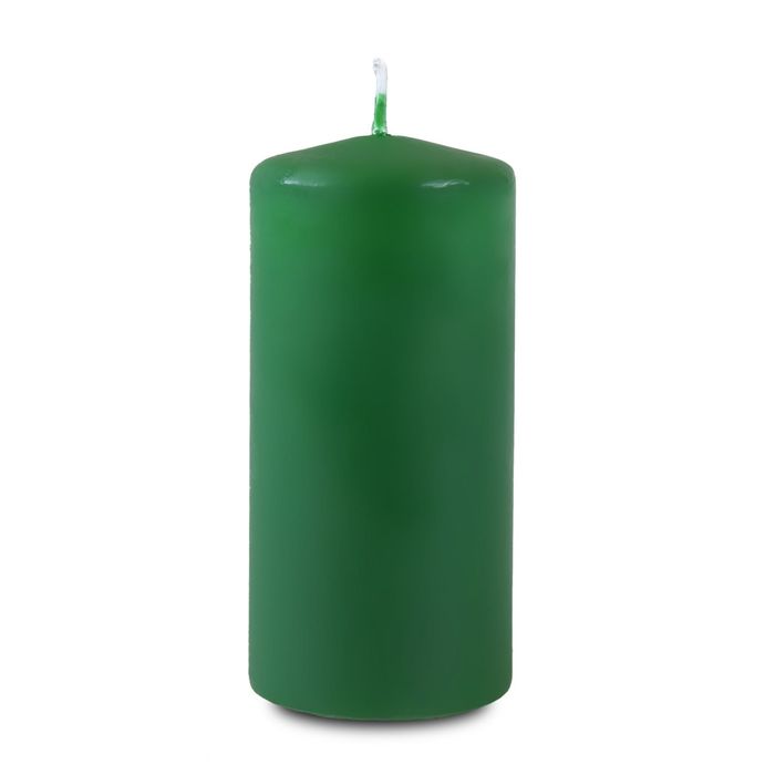 Свеча пеньковая 60х125 темно-зеленая