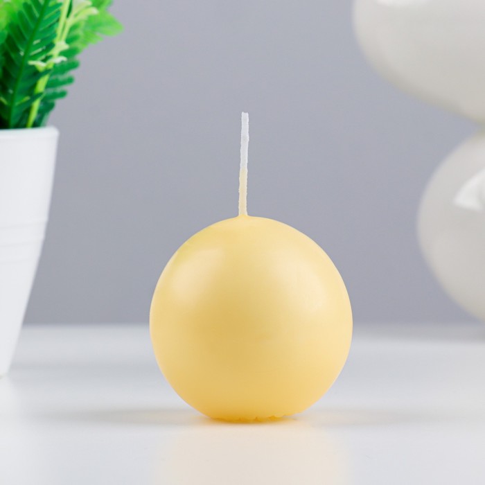 Свеча шар, 5.5 см, сл.кость