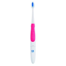 Электрическая зубная щётка CS Medica CS-161, звуковая, 22000 дв/мин, 2 насадки, розовая