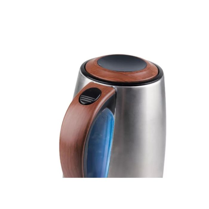 Чайник электрический Vitek VT-1162SR, 2200 Вт, 1.7 л, серебристый/коричневый