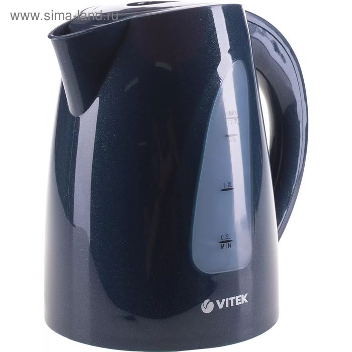 Чайник электрический Vitek VT-1164GY, пластик, 1.7 л, 2200 Вт, синий