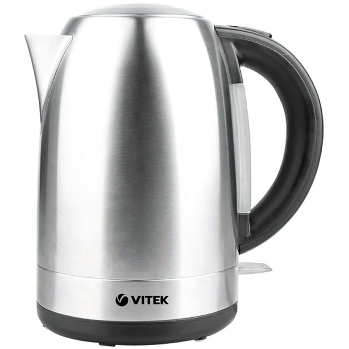 Чайник электрический Vitek VT-7021SR, 2200 Вт, 1.7 л, серебристый