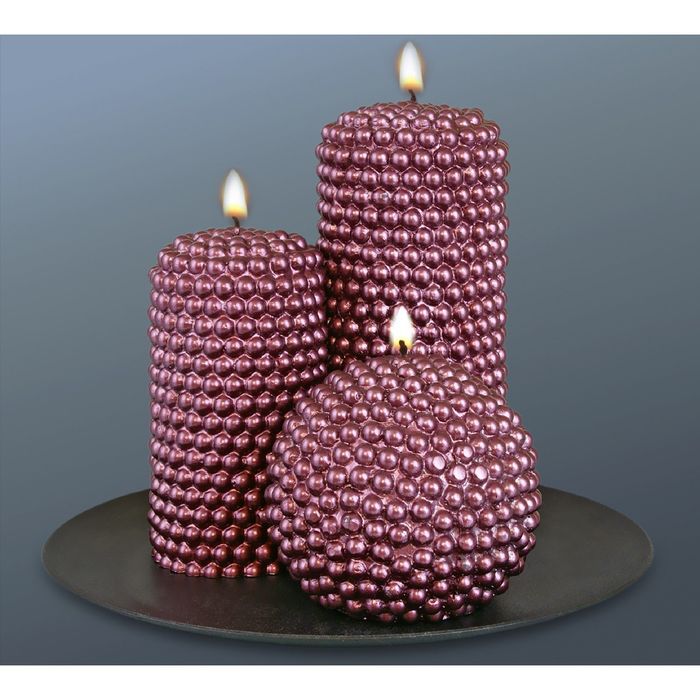 Набор свечей "жемчужный" шоколад