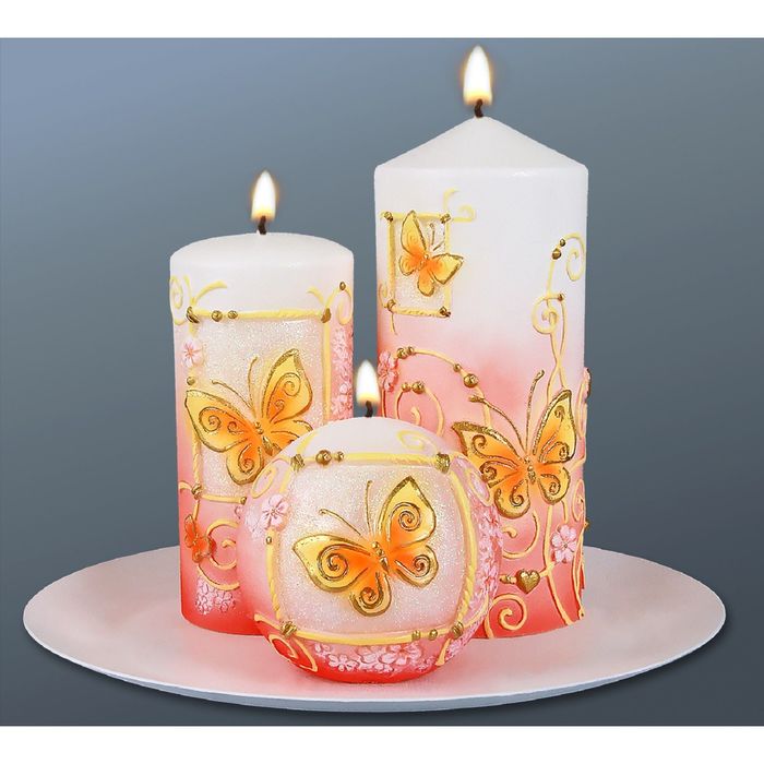 Набор свечей "бабочки"