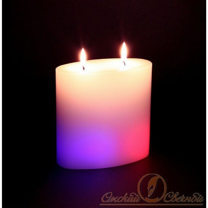 Свеча мигающая "Овал"