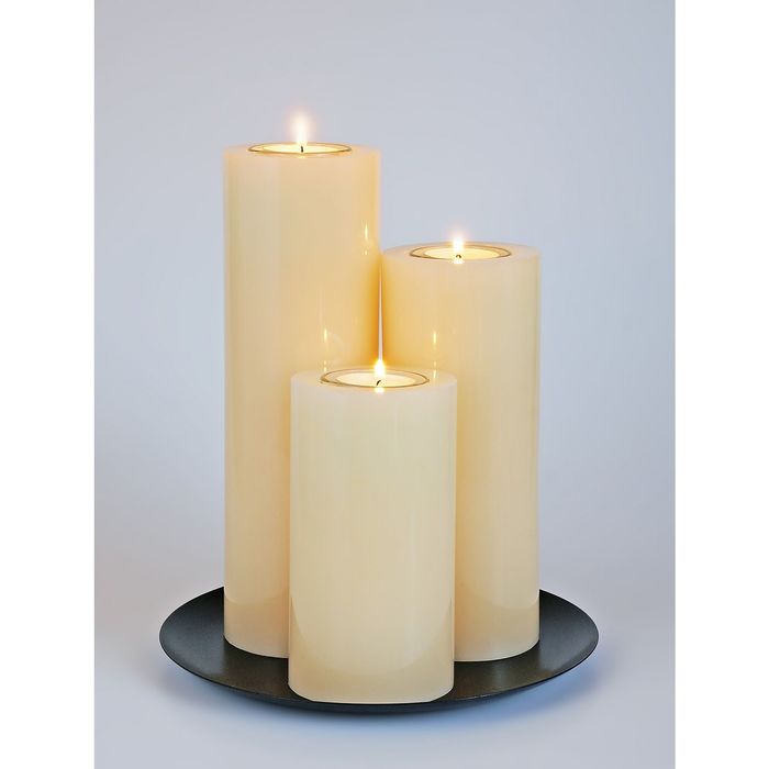 Свечи круглая композиция кремовая