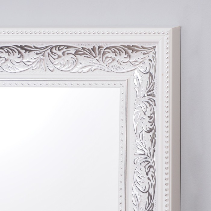 Зеркало «Престиж»,  настенное белое, 63×110 см