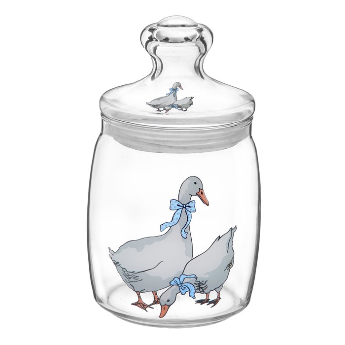 Банка 920 мл "Гуси"