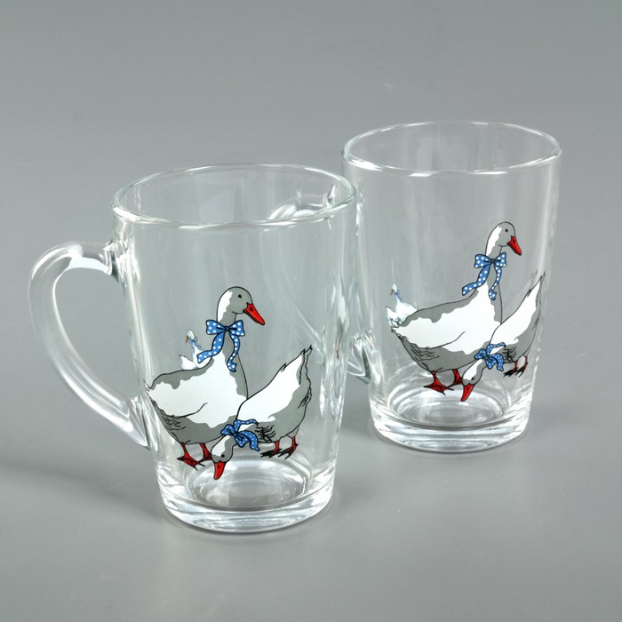 Набор кружек 300 мл "Гуси", 2 шт